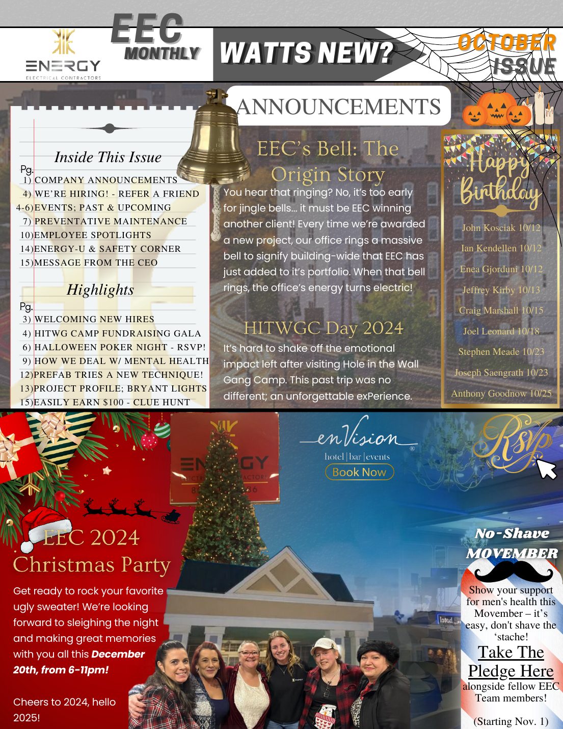 October Newsletter – page 1